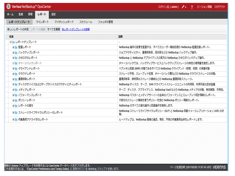 高度なレポートの作成