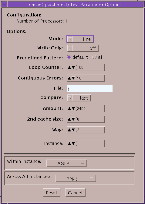 fjcachetest options