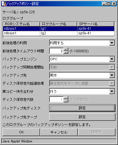 第11章 Symfowareデータベースのバックアップ運用操作