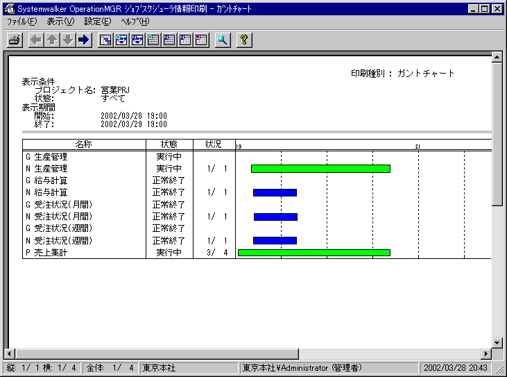 9 2 ガントチャートを印刷する