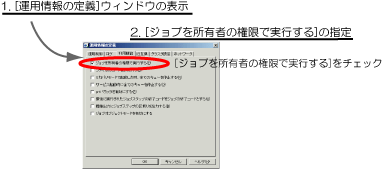 1 8 特定のユーザの権限でジョブを起動させたい Windows版