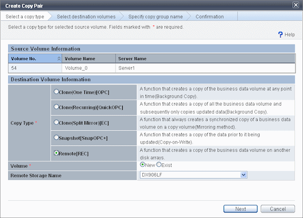 6.4.1 Setting Advanced Copy