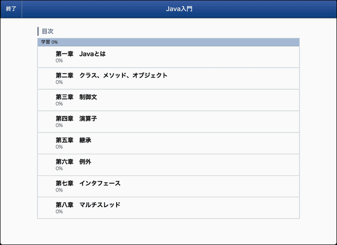 スマートデバイス型の教材例